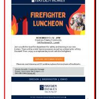 Join us with the local fire department