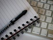 notebook with pen