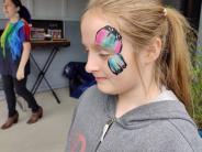Girl with elaborate facepaint