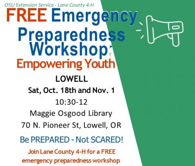 Flier for Emergency Preparedness Workshops