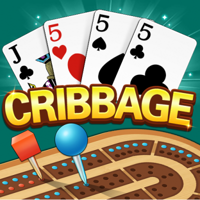 Picture of Cribbage game with cards and board